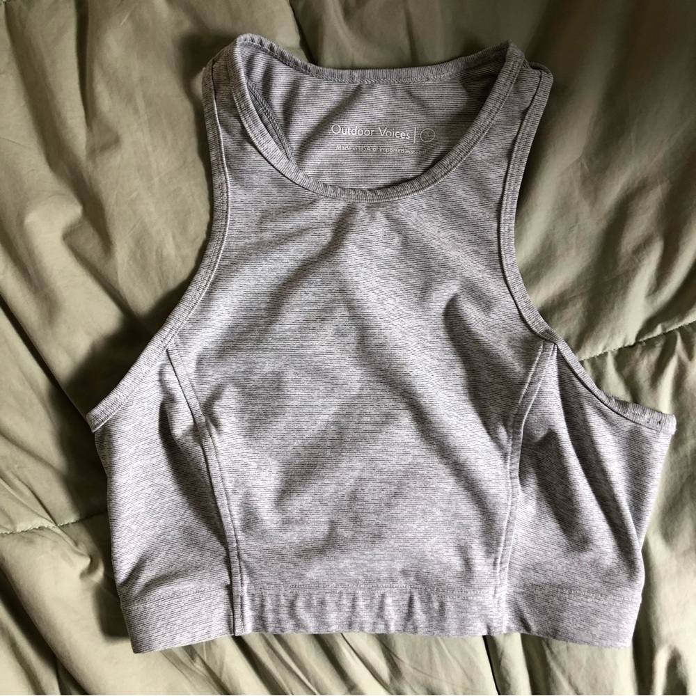 Outdoor Voices Athena Crop Top | Grey - Picture 4 of 6